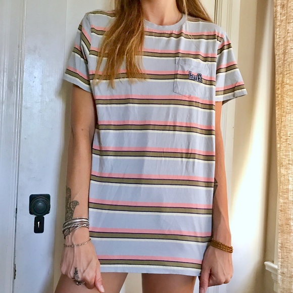 HUF Other - *SOLD* HUF “1993” striped pocket tee